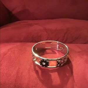 Black and white Brighton Bangle Bracelet